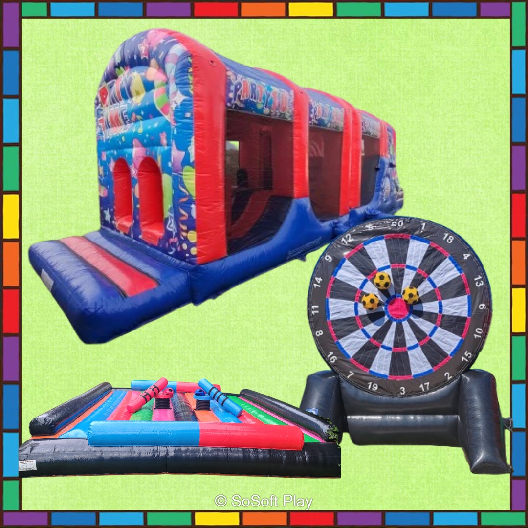 Ultimate inflatable games package |SoSoft Play
